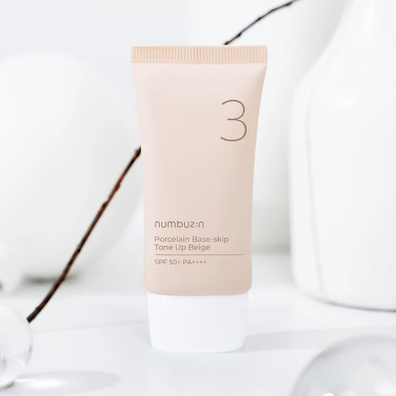 No.3 Porcelain Base-skip Tone Up Beige SPF50+ - Image 2